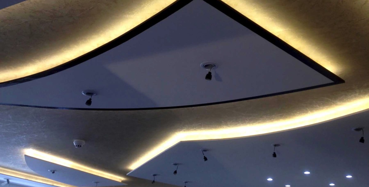 hand crafted, bespoke ceiling light area showing internal renovations of a restaurant in Aberdeenshire